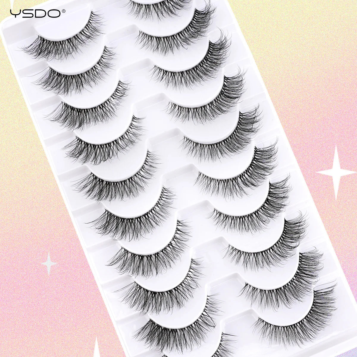 New Fox Half Eyelashes 3/10 Pairs 3D Mink Lashes Natural Eyelash Extension Cat Eye Eyelashes Makeup Tools faux Cils maquiagem - Blinksy